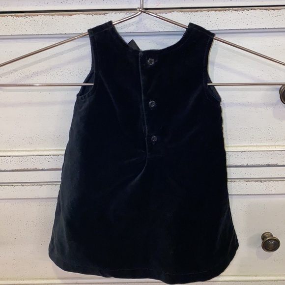 Carter’s 3M black velvet bow dress dainty fancy formal baby outfit 3 Months​ - Picture 4 of 8